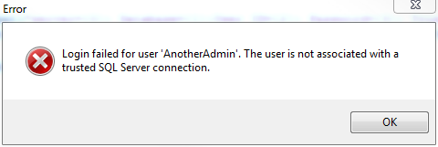 Server authentication error