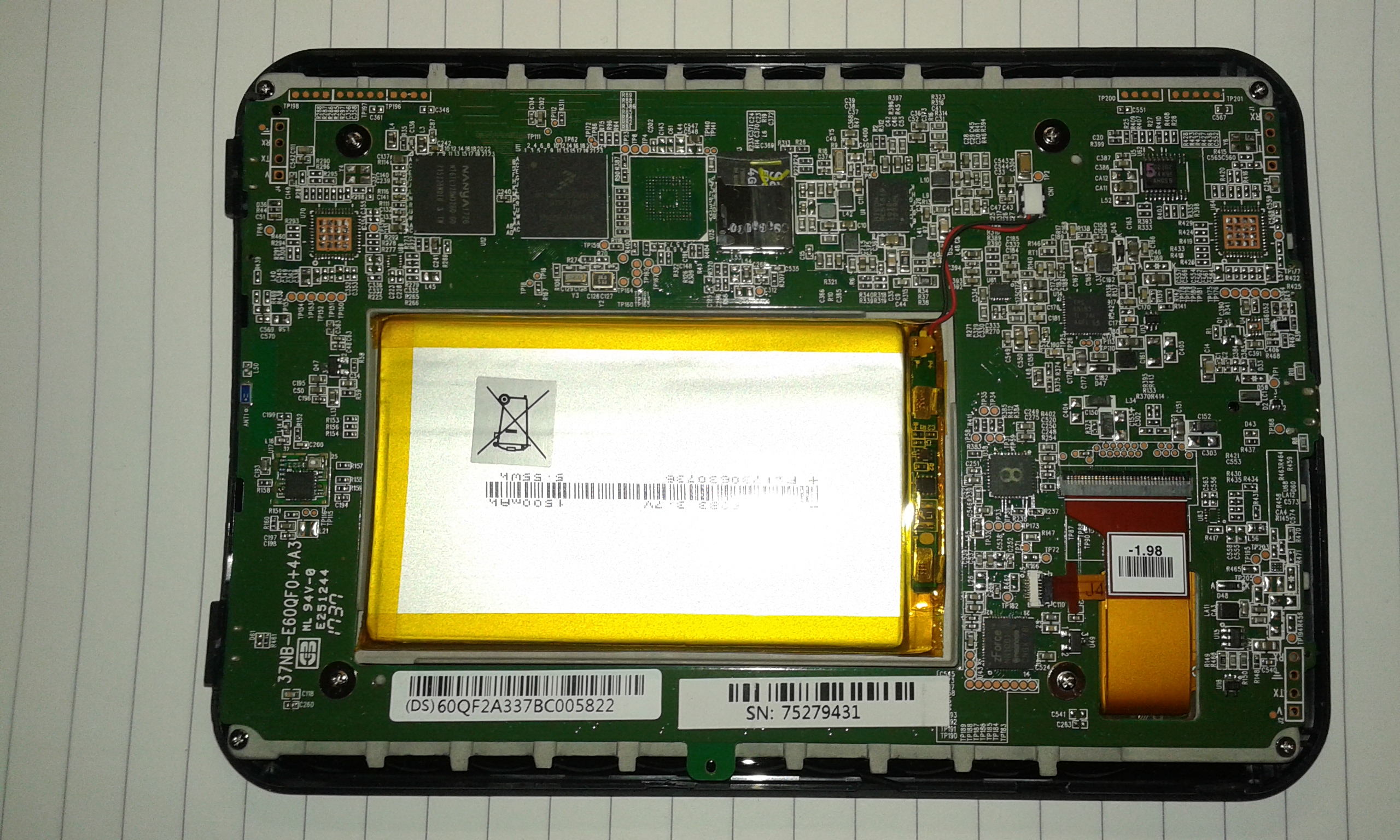 PCB photo of 37NB-E60QF0+4A3