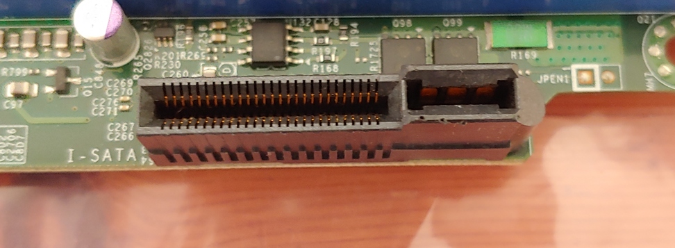 picture of power connector (top of PCB)